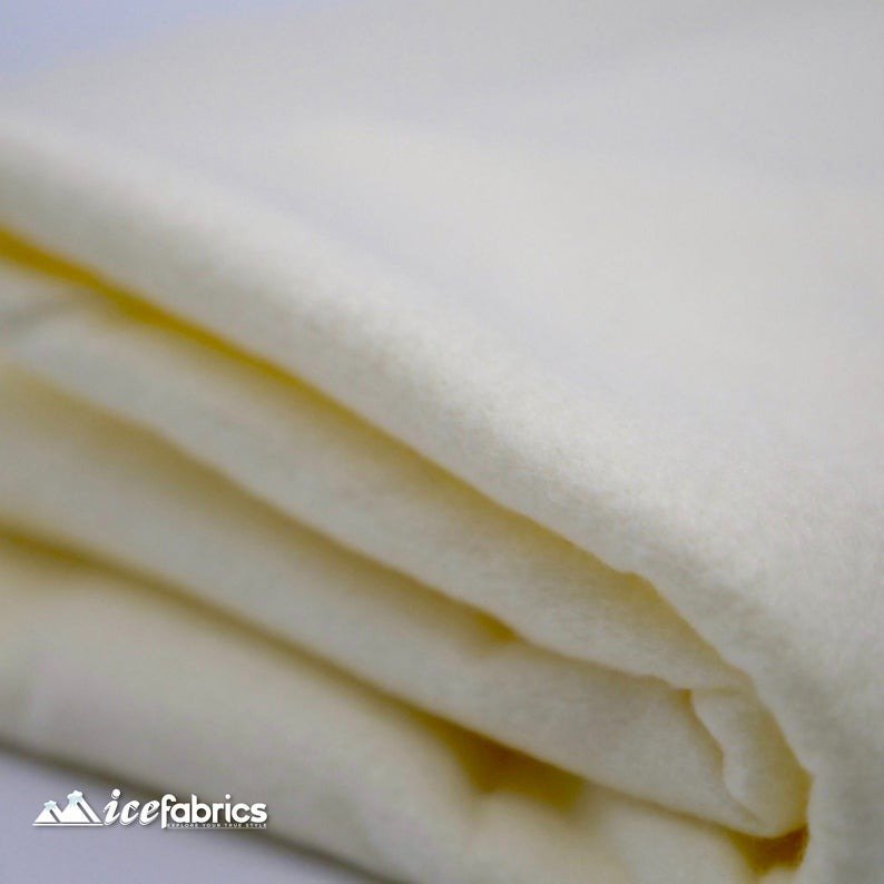 72" Wide 1.6 mm Thick Acrylic Ivory Felt Fabric By The YardICE FABRICSICE FABRICSPer Yard1.6mm Thick72" Wide 1.6 mm Thick Acrylic Ivory Felt Fabric By The Yard ICE FABRICS