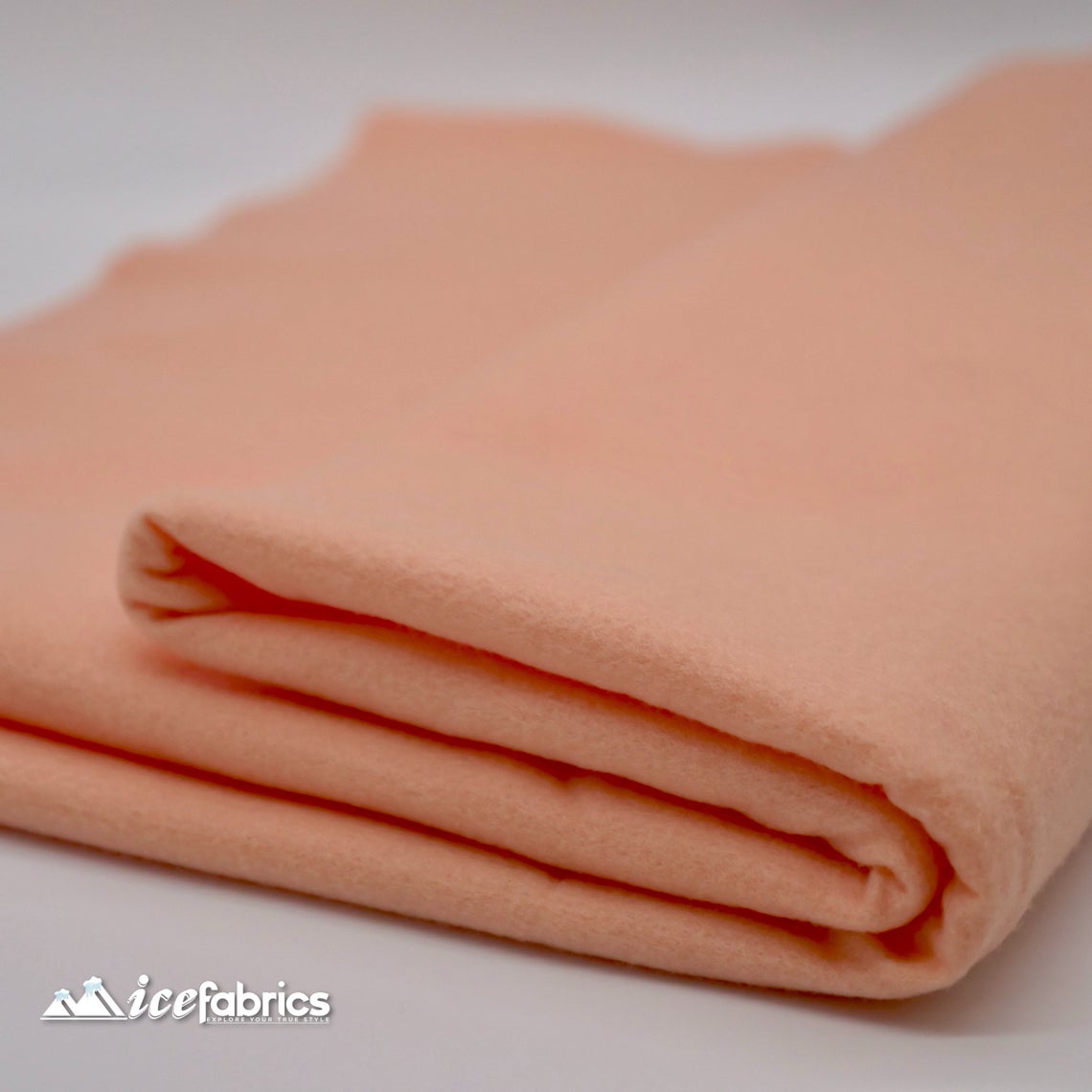 72" Wide 1.6 mm Thick Acrylic Peach Felt Fabric By The YardICE FABRICSICE FABRICSPer Yard1.6mm Thick72" Wide 1.6 mm Thick Acrylic Peach Felt Fabric By The Yard ICE FABRICS