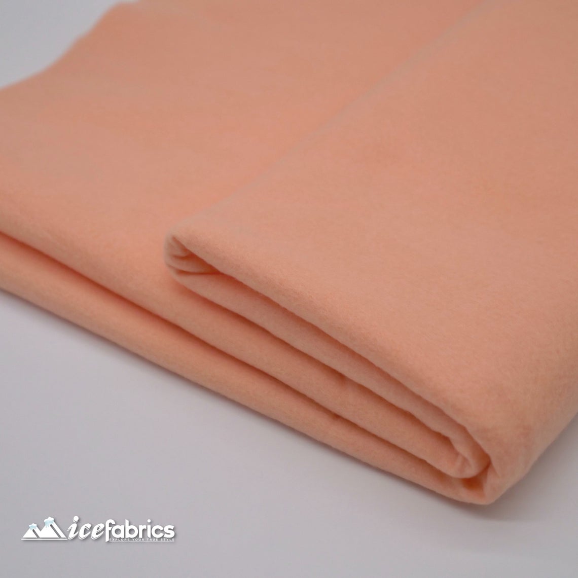 72" Wide 1.6 mm Thick Acrylic Peach Felt Fabric By The YardICE FABRICSICE FABRICSPer Yard1.6mm Thick72" Wide 1.6 mm Thick Acrylic Peach Felt Fabric By The Yard ICE FABRICS