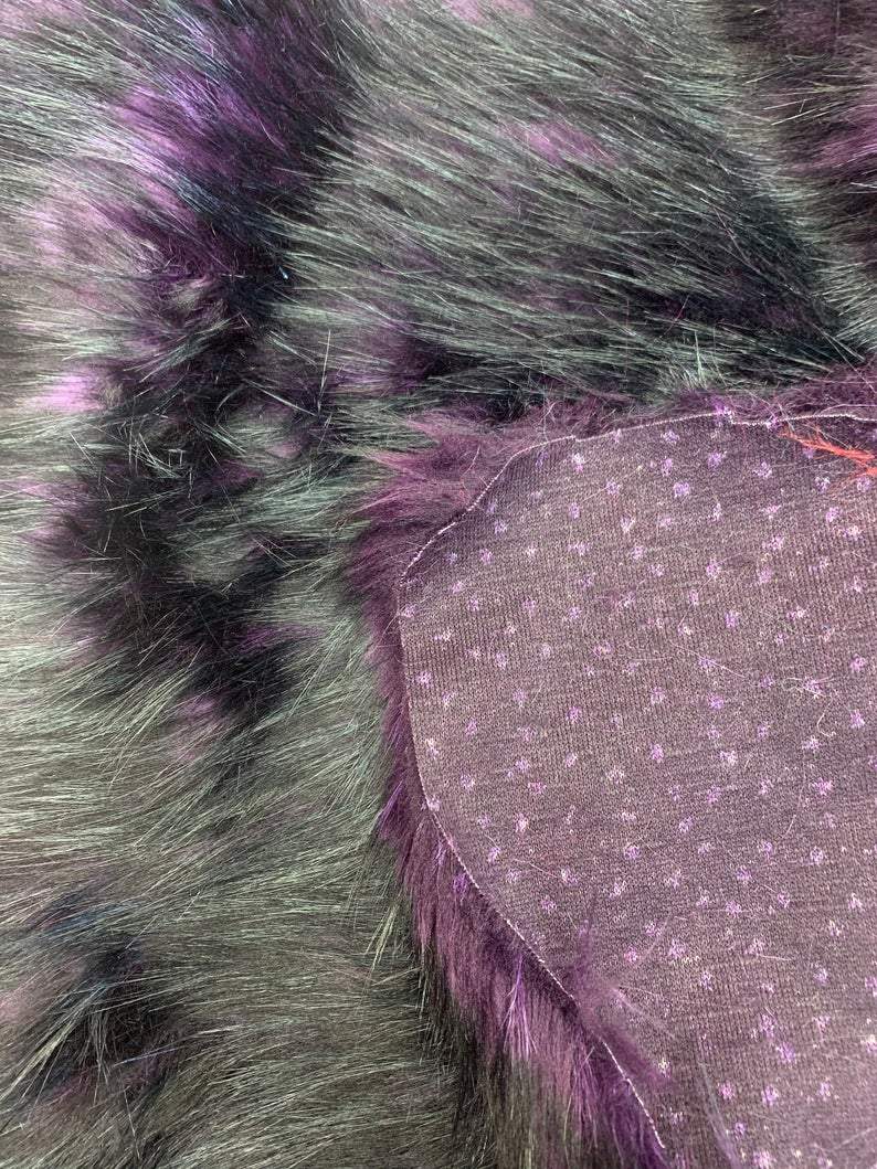 Luxury Husky Faux Fur Fabric By The Yard | Faux Fur MaterialICE FABRICSICE FABRICSPlum BlackBy The Yard (60 inches Wide)Luxury Husky Faux Fur Fabric By The Yard | Faux Fur Material ICE FABRICS Plum Black