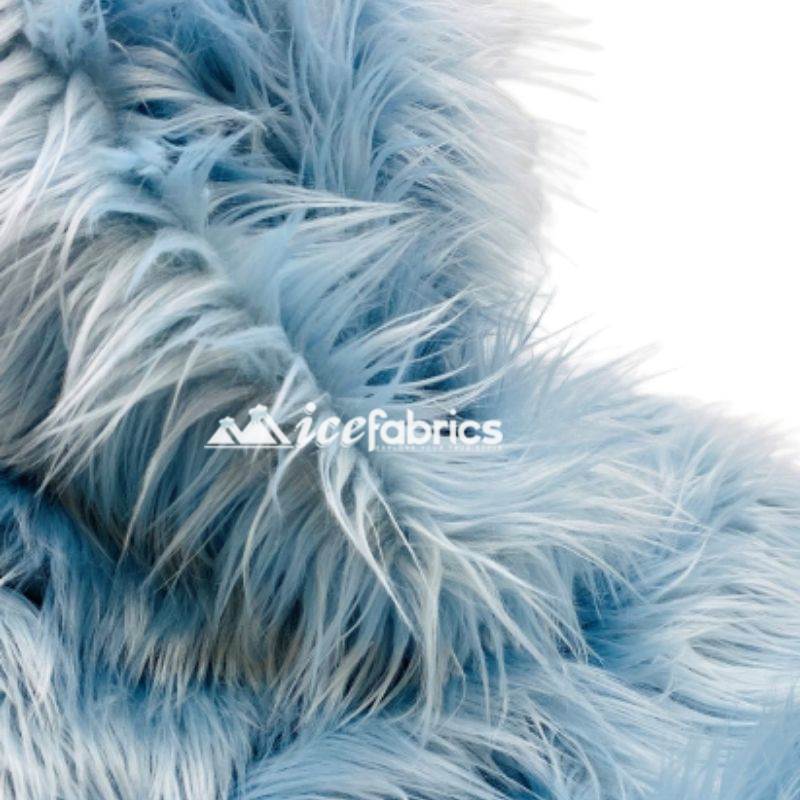 Shaggy Mohair Long Pile Faux Fur Fabric By The Yard