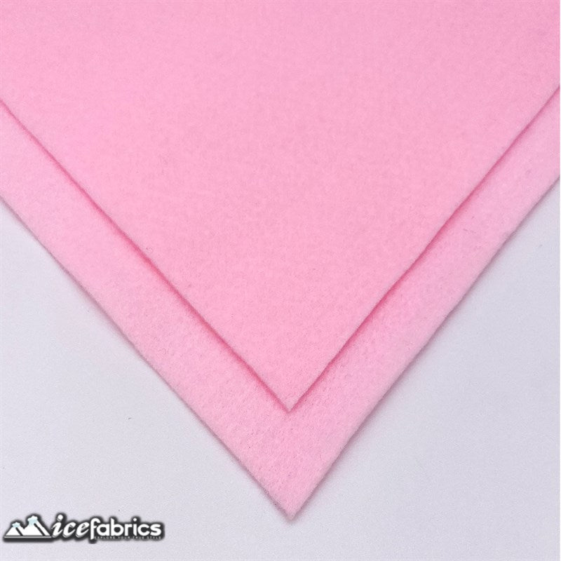 Ice Fabrics Acrylics Felt Fabric By The Roll ( 20 Yards) Wholesale ICE FABRICS Baby Pink