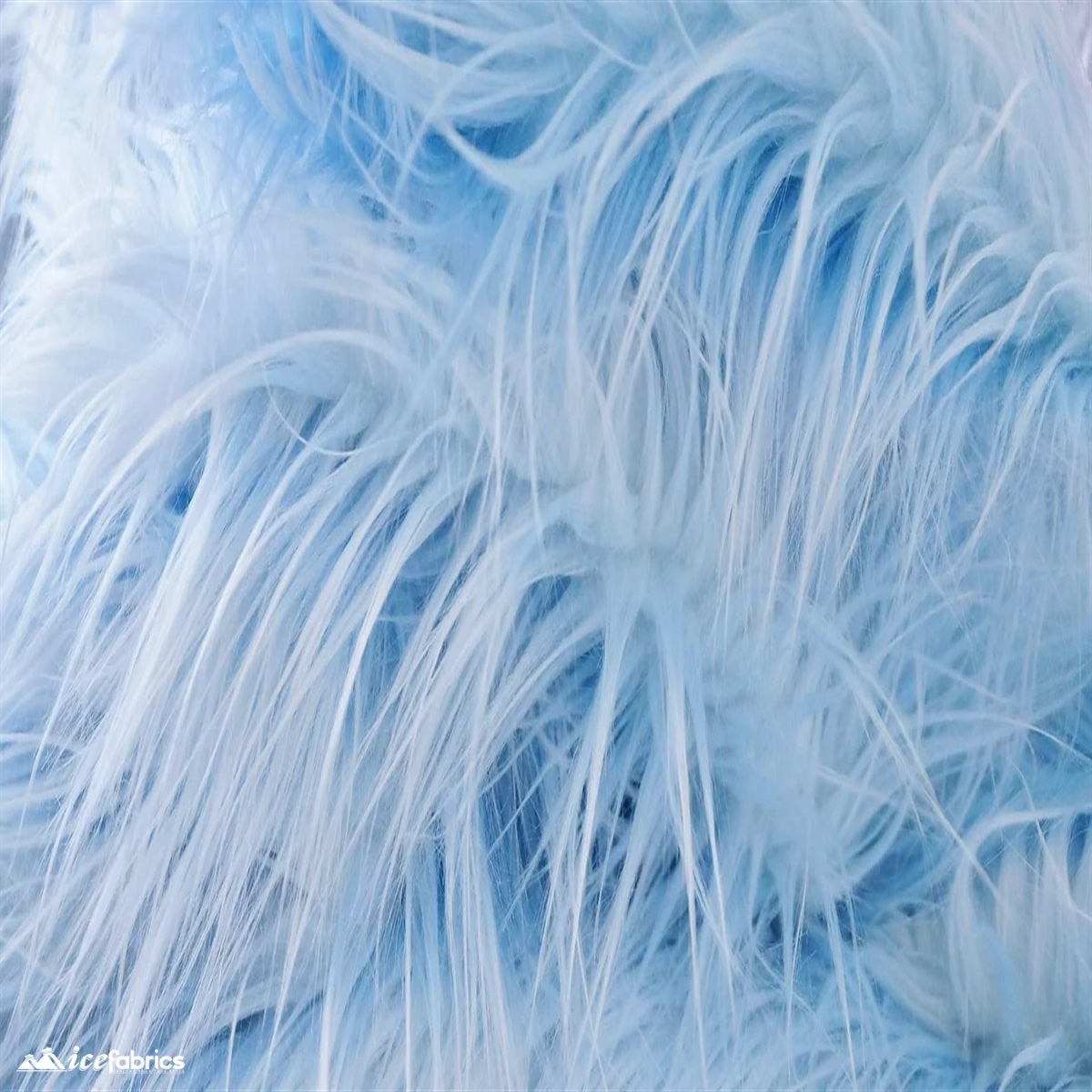 Blue Alpine Pile Faux Fur Fabric
