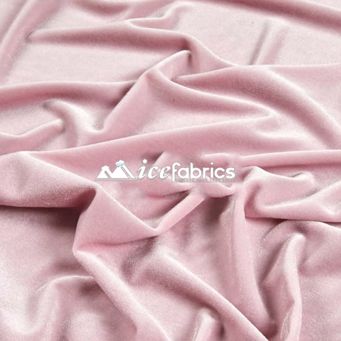 Poly Spandex 4 Way Stretch Velvet Fabric | ICE FABRICS
