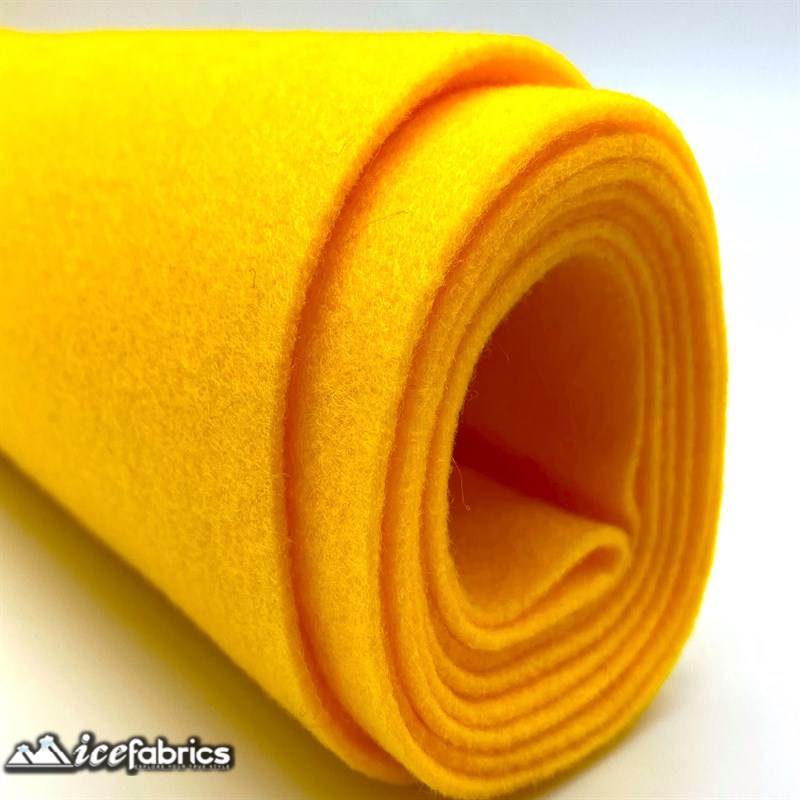 Ice Fabrics Acrylics Felt Fabric By The Roll ( 20 Yards) Wholesale ICE FABRICS Bright Gold