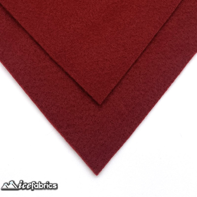 Ice Fabrics Acrylics Felt Fabric By The Roll ( 20 Yards) Wholesale ICE FABRICS Burgundy