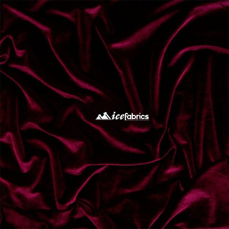 Poly Spandex 4 Way Stretch Velvet Fabric | ICE FABRICS