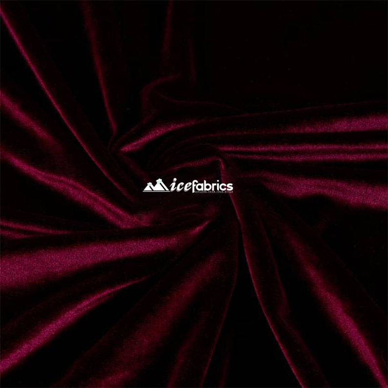 Poly Spandex 4 Way Stretch Velvet Fabric