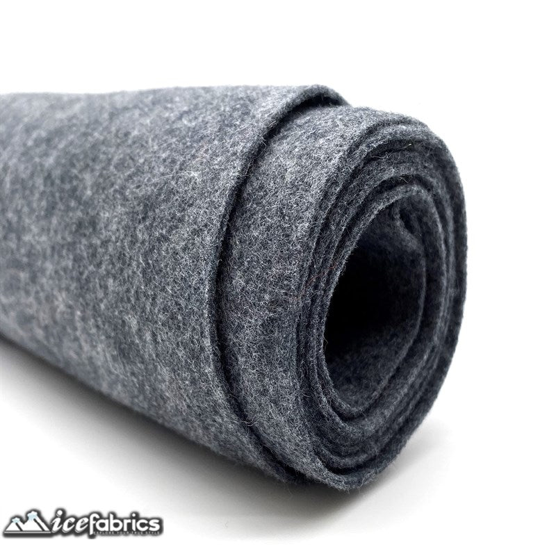 Ice Fabrics Acrylics Felt Fabric By The Roll ( 20 Yards) Wholesale ICE FABRICS Charcoal