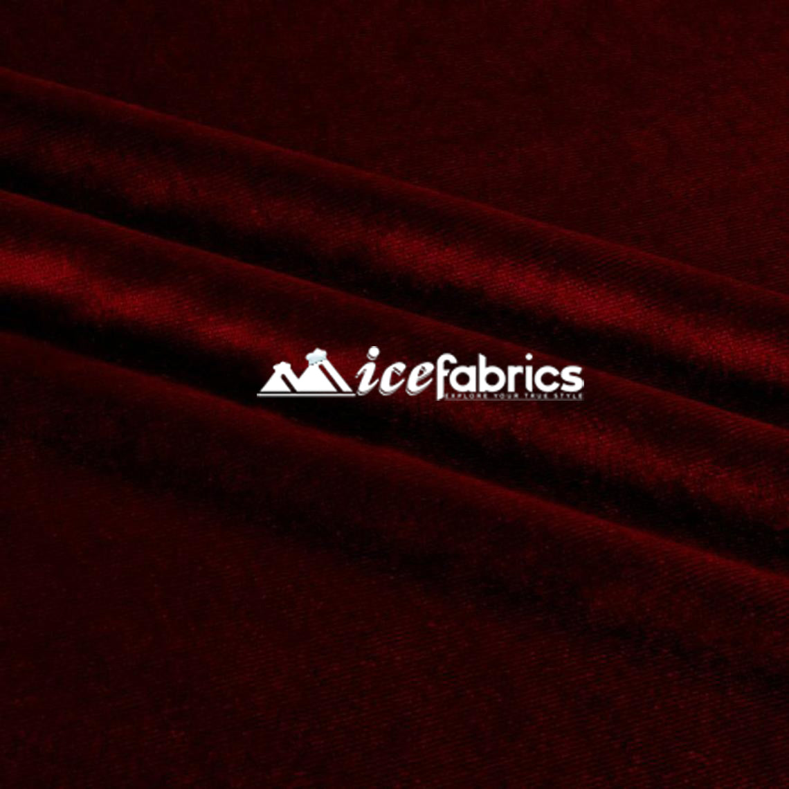 Poly Spandex 4 Way Stretch Velvet Fabric/ super Soft ICE FABRICS
