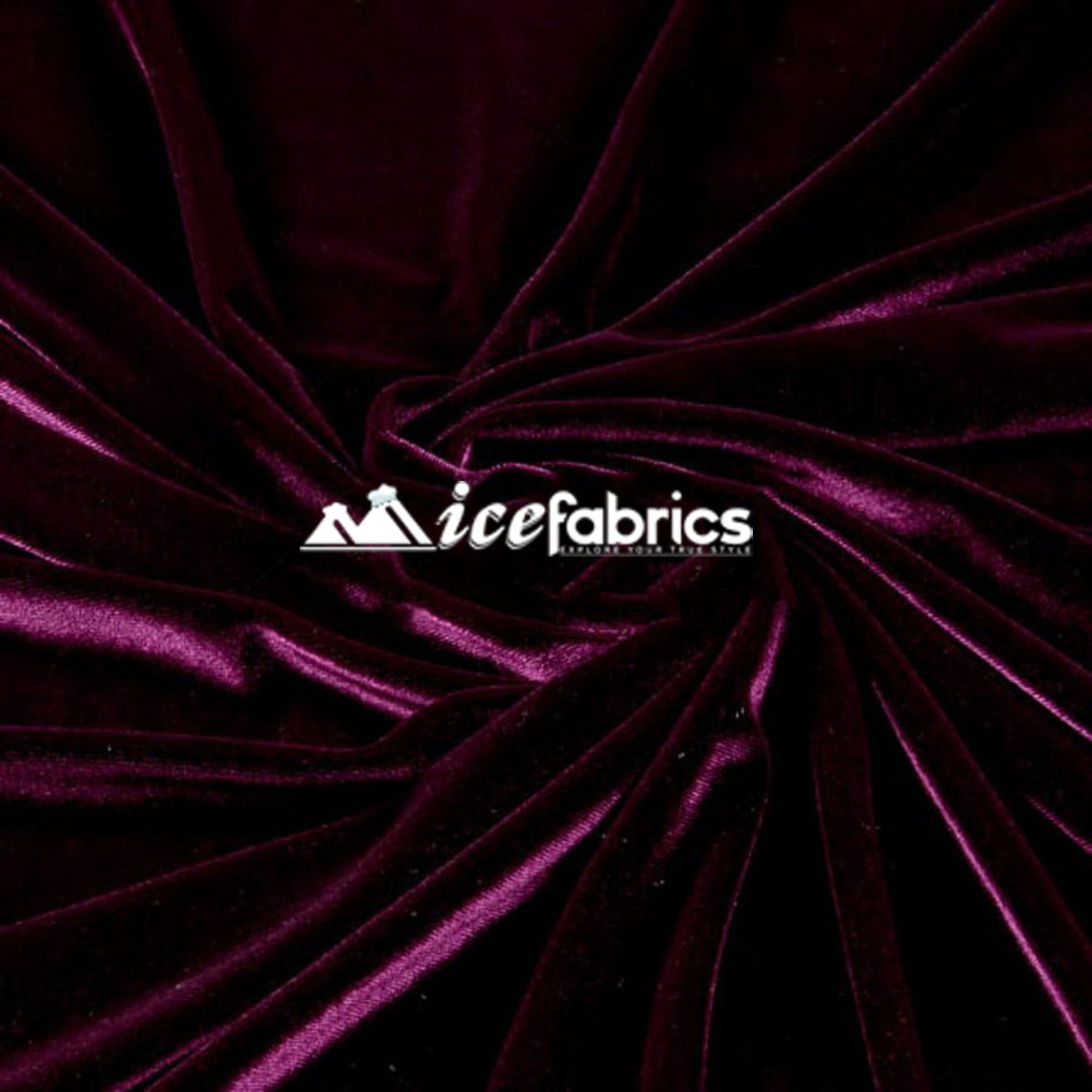 Poly Spandex 4 Way Stretch Velvet Fabric | ICE FABRICS