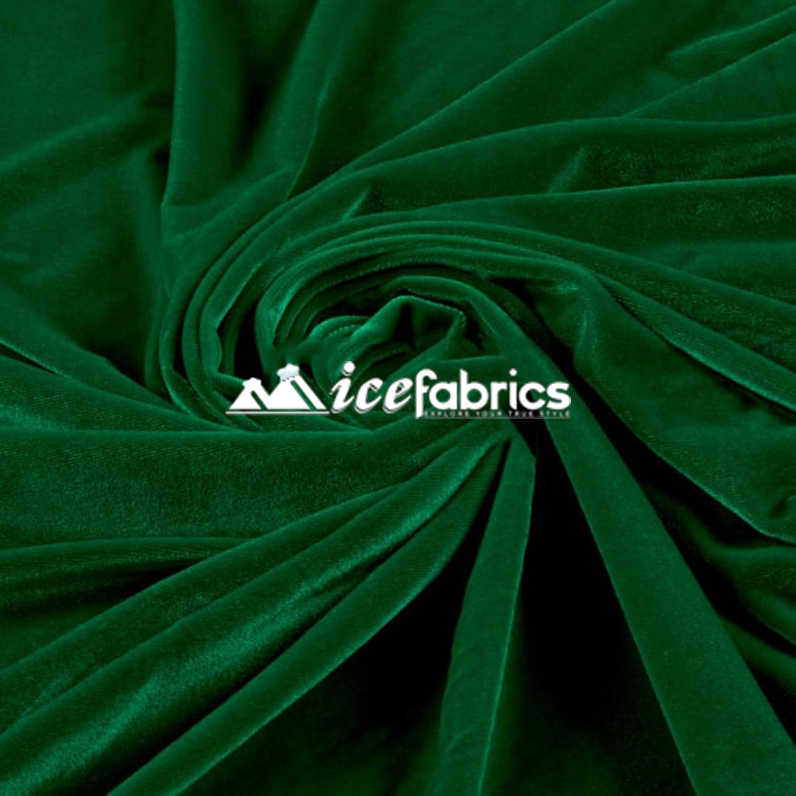 Poly Spandex 4 Way Stretch Velvet Fabric/ super Soft ICE FABRICS