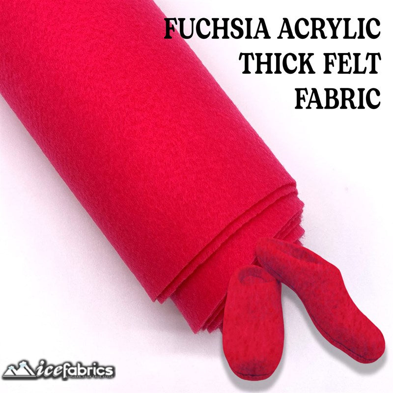 Ice Fabrics Acrylics Felt Fabric By The Roll ( 20 Yards) Wholesale ICE FABRICS Fuchsia
