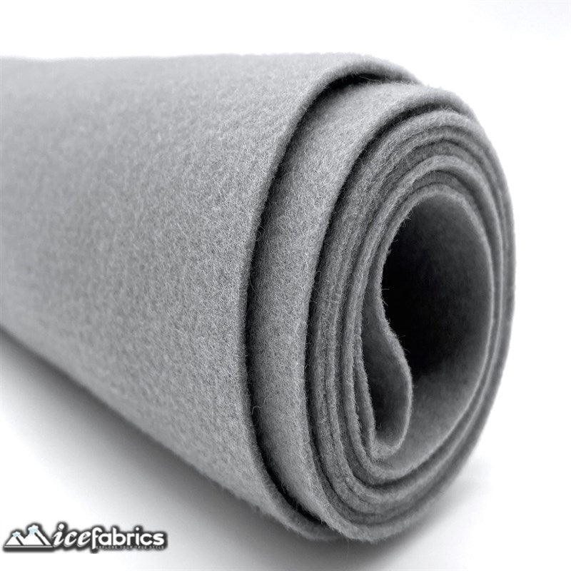 Ice Fabrics Acrylics Felt Fabric By The Roll ( 20 Yards) Wholesale ICE FABRICS Solid Grey