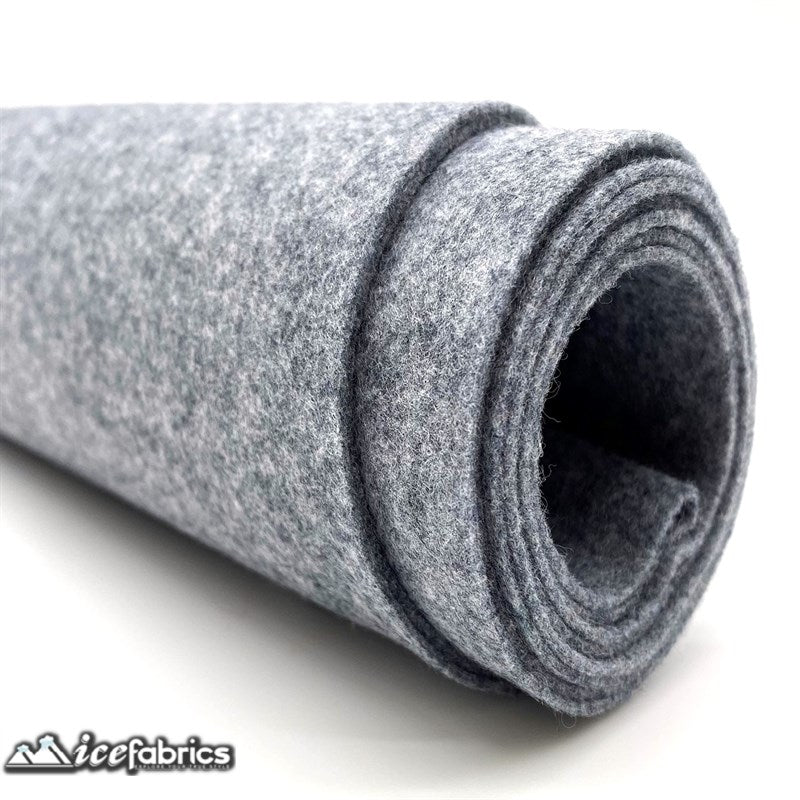 Ice Fabrics Acrylics Felt Fabric By The Roll ( 20 Yards) Wholesale ICE FABRICS Heather Grey