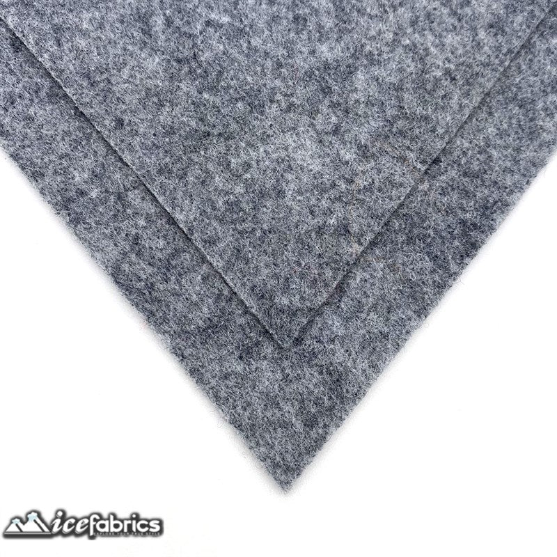 Ice Fabrics Acrylics Felt Fabric By The Roll ( 20 Yards) Wholesale ICE FABRICS Heather Grey