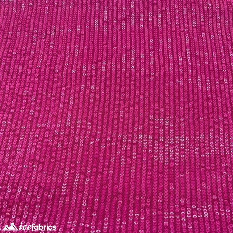 Elegant 2 Way All Over Stretch Sequin FabricICE FABRICSICE FABRICSBy The Yard58 inches WideHot PinkElegant 2 Way All Over Stretch Sequin Fabric ICE FABRICS Hot Pink