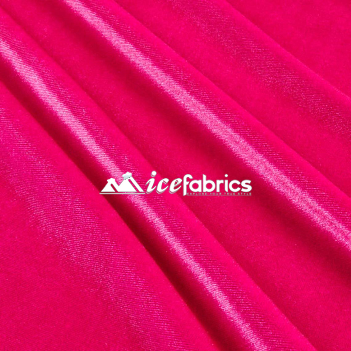 Poly Spandex 4 Way Stretch Velvet Fabric/ super Soft ICE FABRICS