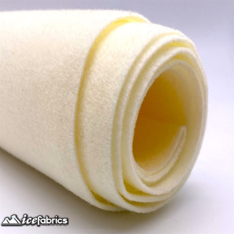 Ice Fabrics Acrylics Felt Fabric By The Roll ( 20 Yards) Wholesale ICE FABRICS Ivory