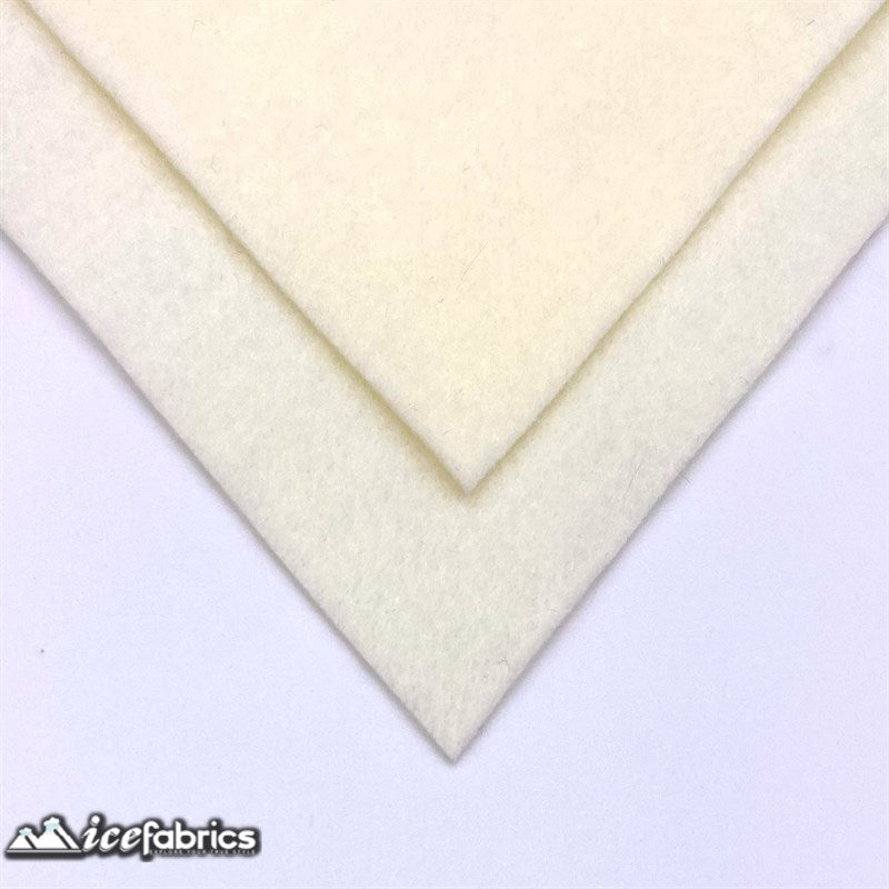 Ice Fabrics Acrylics Felt Fabric By The Roll ( 20 Yards) Wholesale ICE FABRICS Ivory