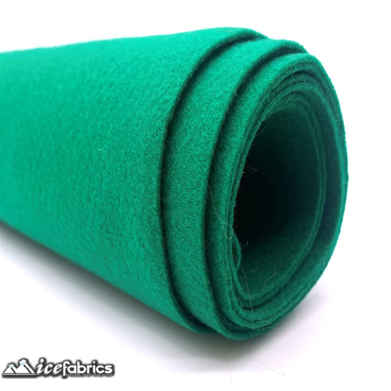 Ice Fabrics Acrylics Felt Fabric By The Roll ( 20 Yards) Wholesale ICE FABRICS Kelly Green