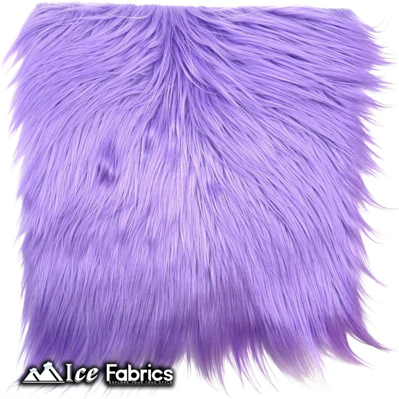 IceFabrics Square Shaggy Long Pile Faux Fur Fabric ICE FABRICS Lavender