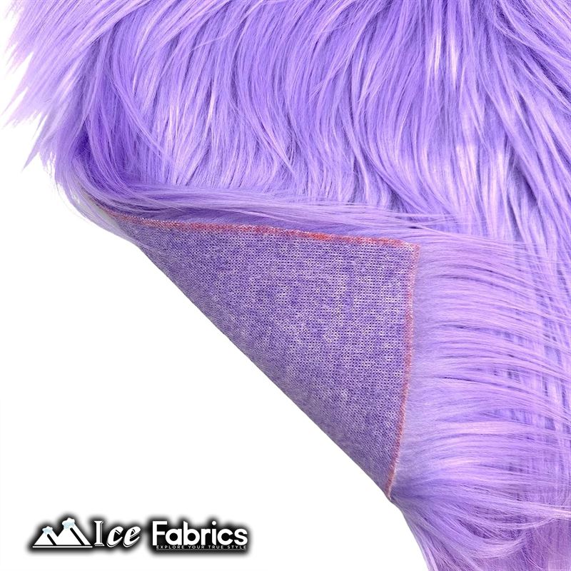 IceFabrics Square Shaggy Long Pile Faux Fur Fabric ICE FABRICS Lavender