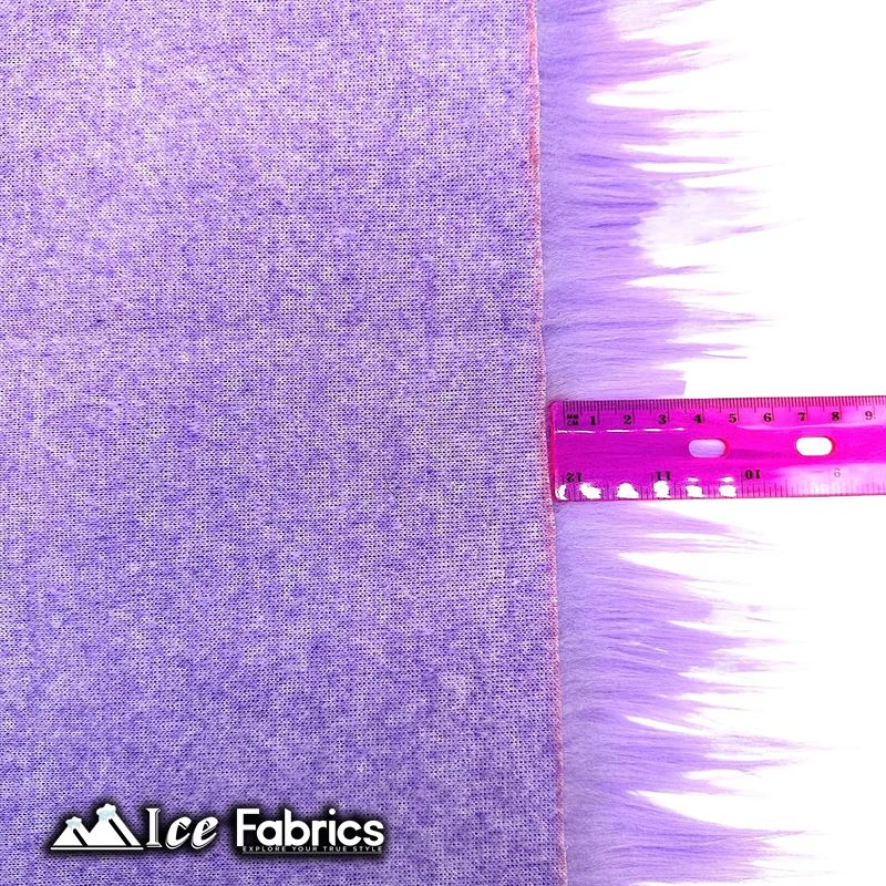 IceFabrics Square Shaggy Long Pile Faux Fur Fabric ICE FABRICS Lavender