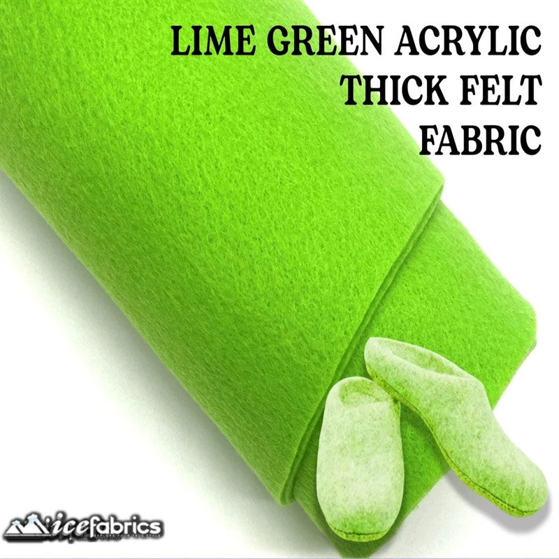 Ice Fabrics Acrylics Felt Fabric By The Roll ( 20 Yards) Wholesale ICE FABRICS Lime Green