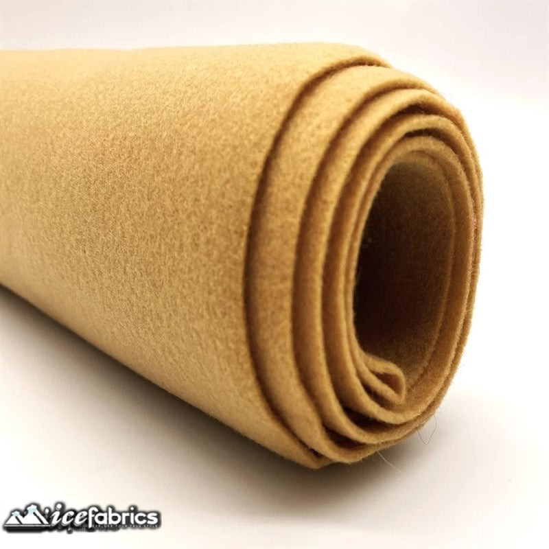 Ice Fabrics Acrylics Felt Fabric By The Roll ( 20 Yards) Wholesale ICE FABRICS Lt Camel