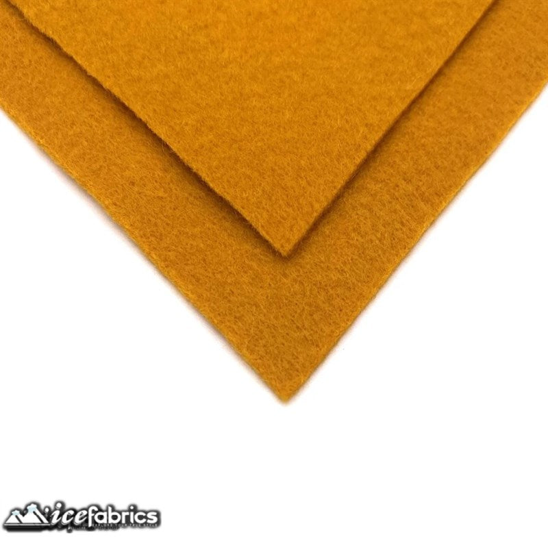 Ice Fabrics Acrylics Felt Fabric By The Roll ( 20 Yards) Wholesale ICE FABRICS Mustard