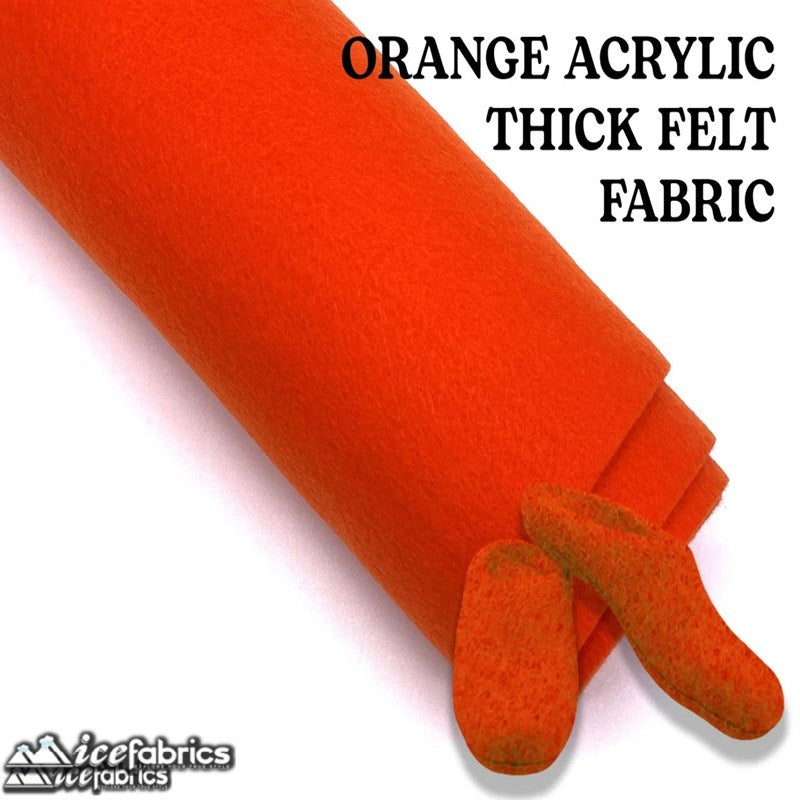 Ice Fabrics Acrylics Felt Fabric By The Roll ( 20 Yards) Wholesale ICE FABRICS Orange