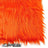 Orange IceFabrics Square Shaggy Long Pile Faux Fur Fabric