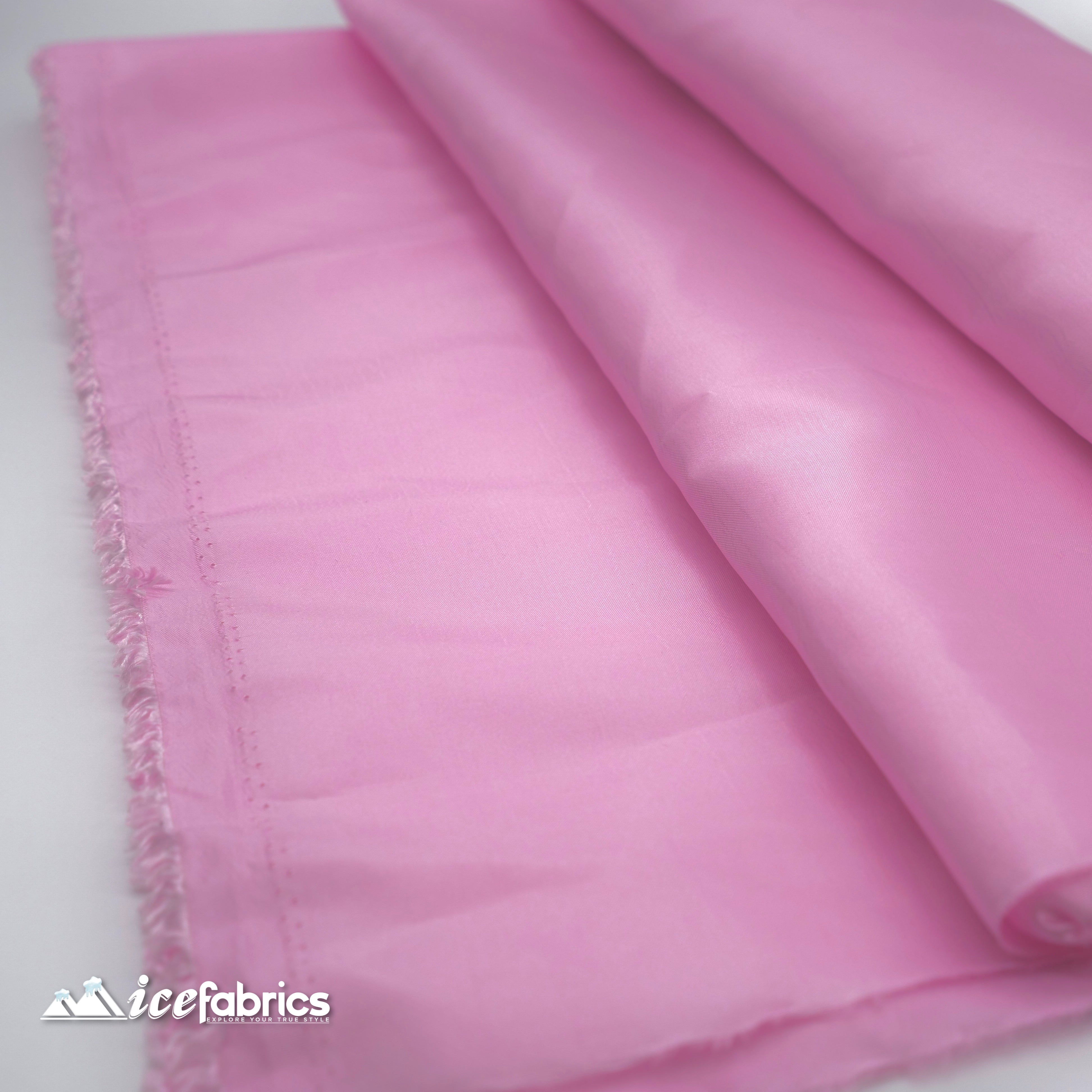 Taffeta Fabric By The Roll (20 yards)Taffeta Wholesale FabricTaffeta FabricICEFABRICICE FABRICSPinkBy The Roll (60" Wide)Taffeta Fabric By The Roll (20 yards)Taffeta Wholesale Fabric ICEFABRIC