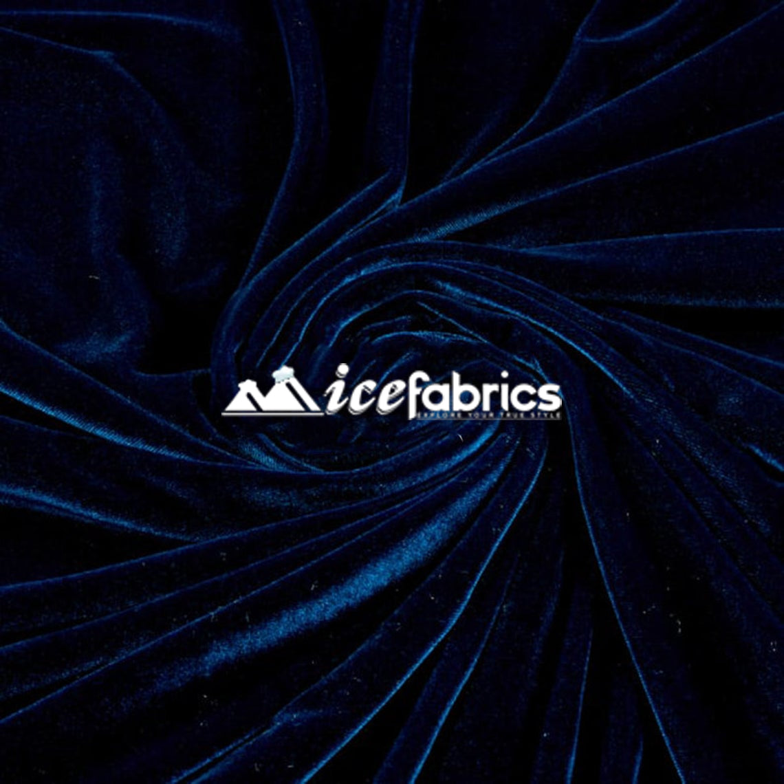 Poly Spandex 4 Way Stretch Velvet Fabric/ super Soft ICE FABRICS
