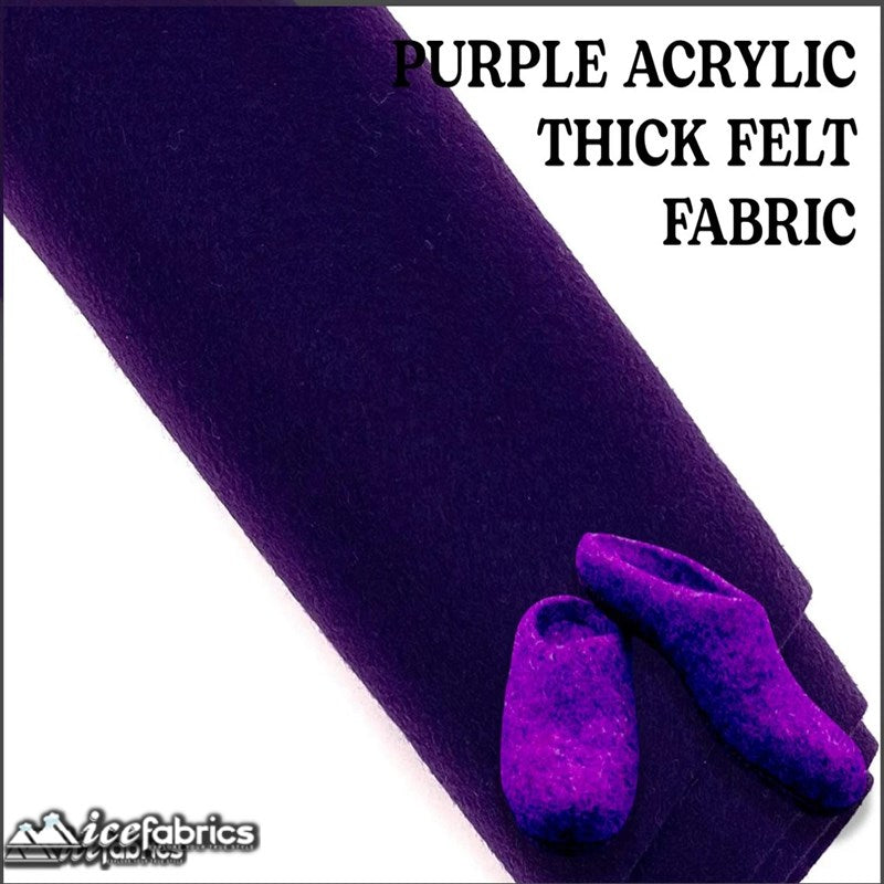Ice Fabrics Acrylics Felt Fabric By The Roll ( 20 Yards) Wholesale ICE FABRICS Purple