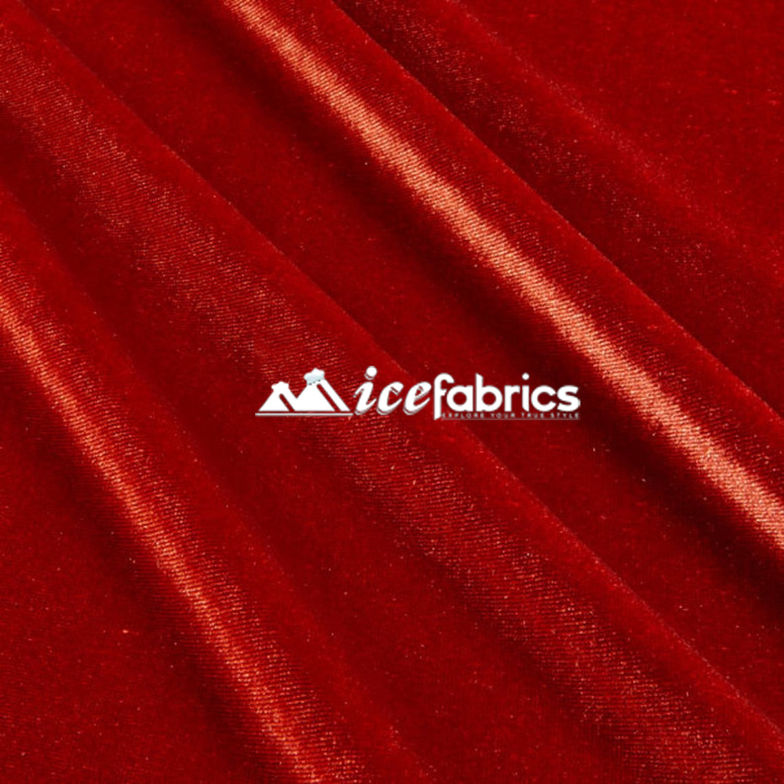 Poly Spandex 4 Way Stretch Velvet Fabric | ICE FABRICS