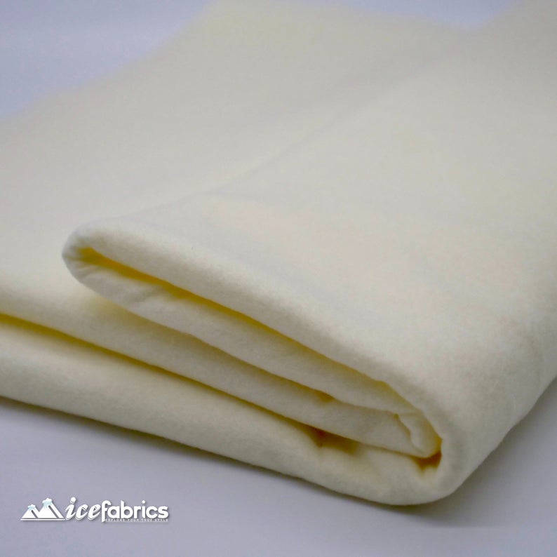 Acrylic Felt Fabric By The Roll | 20 yards | Wholesale Fabric ICE FABRICS Ivory