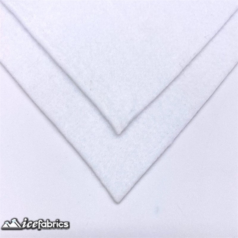 Ice Fabrics Acrylics Felt Fabric By The Roll ( 20 Yards) Wholesale ICE FABRICS Snow White