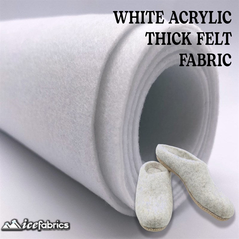 Ice Fabrics Acrylics Felt Fabric By The Roll ( 20 Yards) Wholesale ICE FABRICS Snow White