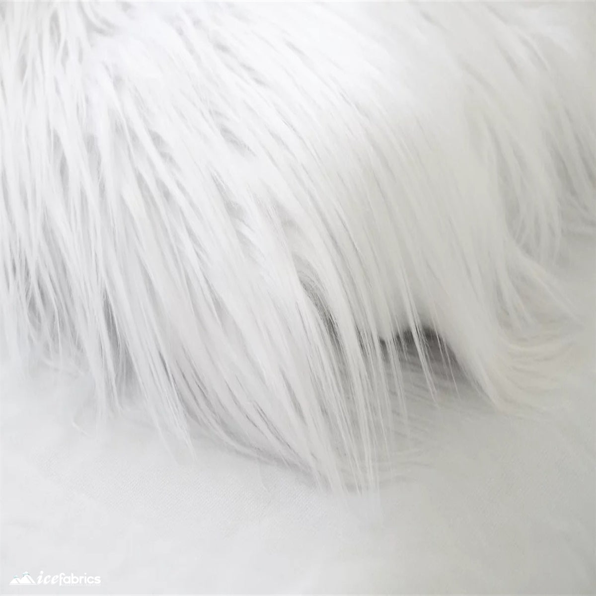 White Alpine Pile Faux Fur Fabric