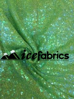 All Over Lime Iridescent Mesh Glitz Mini Sequins FabricICE FABRICSICE FABRICSPer YardAll Over Lime Iridescent Mesh Glitz Mini Sequins Fabric ICE FABRICS