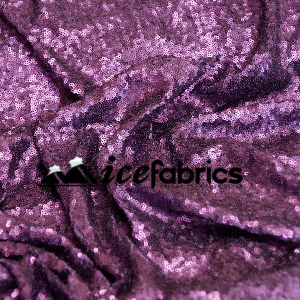 All Over Matte Purple Mesh Glitz Mini Sequins FabricICE FABRICSICE FABRICSPer YardAll Over Matte Purple Mesh Glitz Mini Sequins Fabric ICE FABRICS