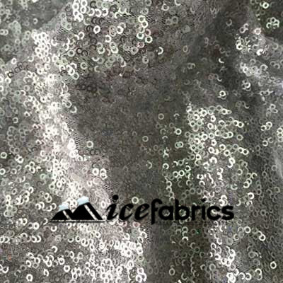 All Over Matte Silver Mesh Glitz Mini Sequins FabricICE FABRICSICE FABRICSPer YardAll Over Matte Silver Mesh Glitz Mini Sequins Fabric ICE FABRICS