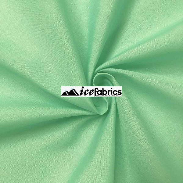 Aqua Green Poly Cotton Fabric By The Yard (Broadcloth)Cotton FabricICEFABRICICE FABRICSBy The Yard (58" Wide)Aqua Green Poly Cotton Fabric By The Yard (Broadcloth) ICEFABRIC