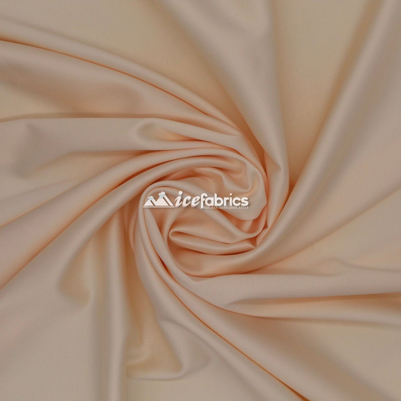 Armani Thick Solid Color Silky Stretch Satin Fabric Sold By The YardSatin FabricICE FABRICSICE FABRICSBlushArmani Thick Solid Color Silky Stretch Satin Fabric Sold By The Yard ICE FABRICS Blush