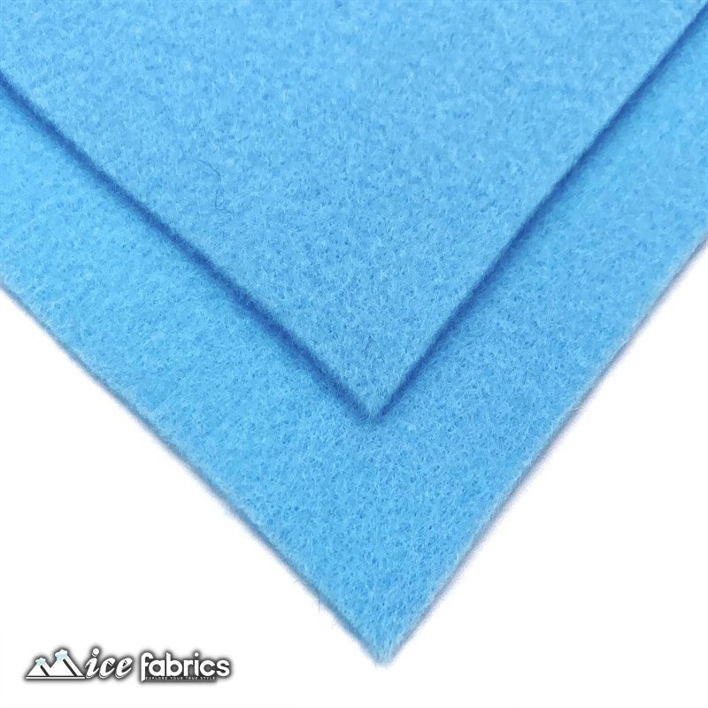 Baby Blue Felt Material Acrylic Felt Material 1.6mm ThickICE FABRICSICE FABRICS4”X4”InchesBaby Blue Felt Material Acrylic Felt Material 1.6mm Thick ICE FABRICS