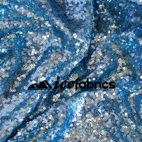 Baby Blue Mesh Glitz Mini Sequin FabricICE FABRICSICE FABRICSPer YardBaby Blue Mesh Glitz Mini Sequin Fabric ICE FABRICS