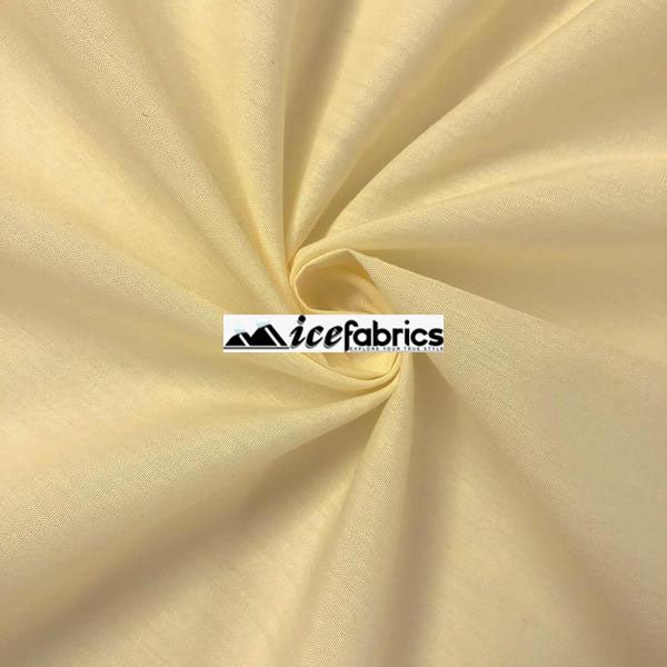 Beige Poly Cotton Fabric By The Yard (Broadcloth)Cotton FabricICEFABRICICE FABRICSBy The Yard (58" Wide)Beige Poly Cotton Fabric By The Yard (Broadcloth) ICEFABRIC
