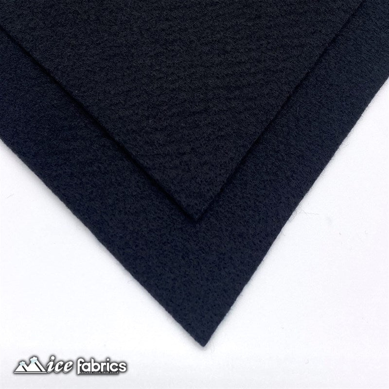 Black Acrylic Wholesale Felt Fabric 1.6mm ThickICE FABRICSICE FABRICSBy The Roll (72" Wide)Black Acrylic Wholesale Felt Fabric (20 Yards Bolt ) 1.6mm Thick ICE FABRICS